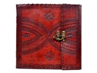 Vintage Handmade Embossed Leather Journal C-Lock Leather Journal Diary 